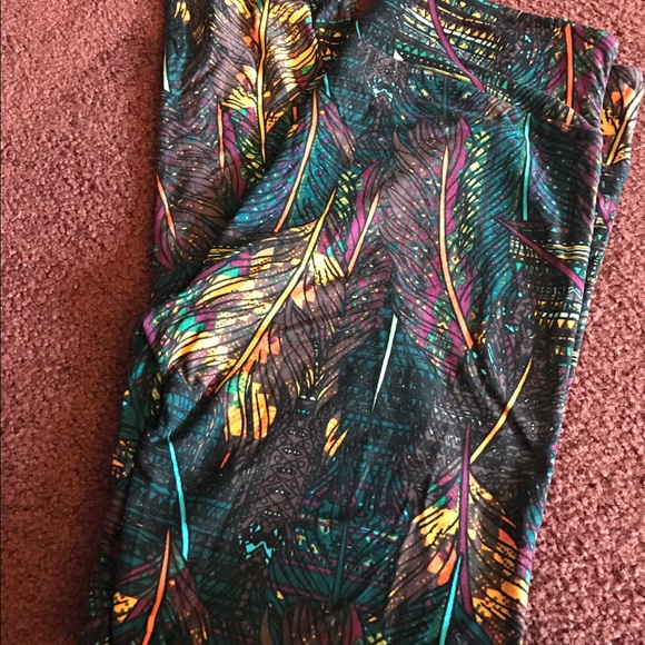 Lularoe TC feathers new with tags unicorn legging