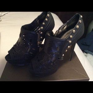 Bebe leather stilettos