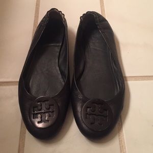 Tory Burch Minnie Travel Leather Ballet Flats