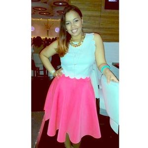 HOT PINK AND BLACK SKIRT!!!!