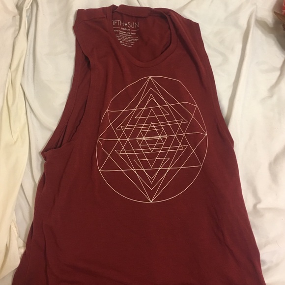 A maroon muscle tee from Target