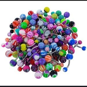 Assorted belly rings