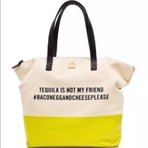 Kate Spade call to action weekender tote