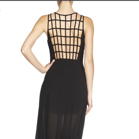 JustFab Dresses & Skirts - JustFab Black Dress Transparent Bottom NWT SZ Large