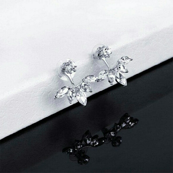 2/$10 Crystal Jacket Earrings - Picture 2 of 5