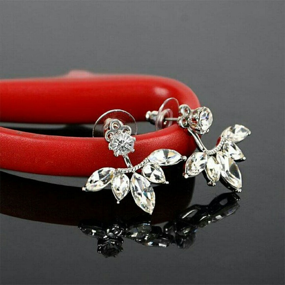 2/$10 Crystal Jacket Earrings - Picture 3 of 5