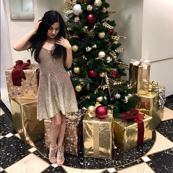 Free People Gold Ombré Dress