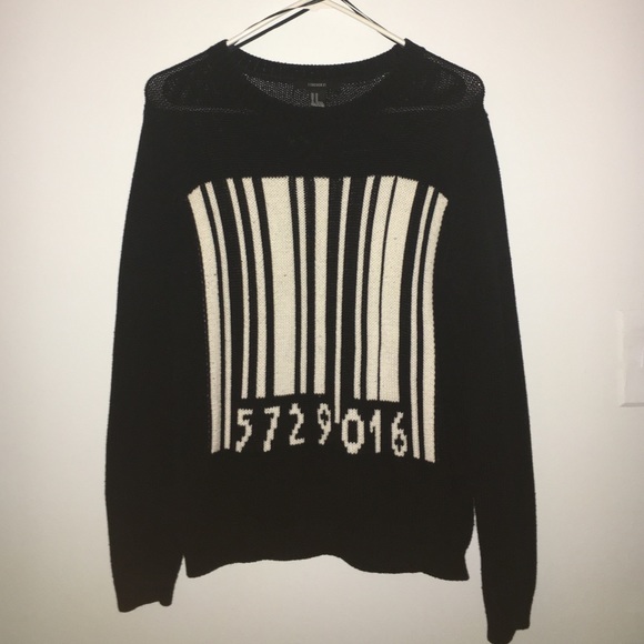 F21 Barcode Sweater