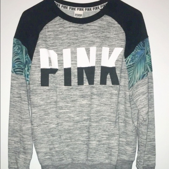 PINK Tropical Crewneck