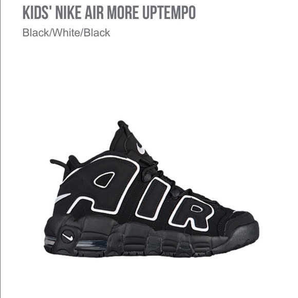 Kids Nike air more uptempo size:6.5 youth