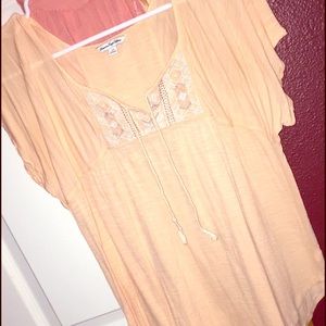 Light coral blouse