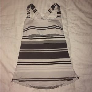 lululemon scoop necked striped athletic tank!(-: