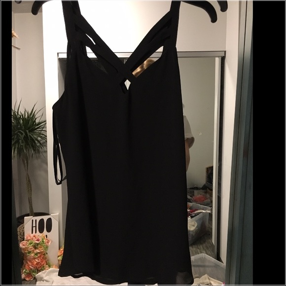 Black tank top