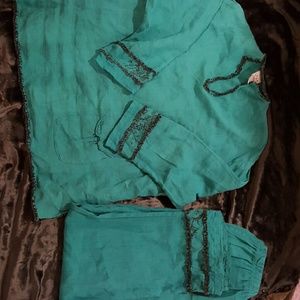 WOMENS PLUS 3X 2 PC DONNA PANTS SUIT CASUAL