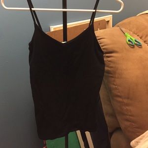 Black tank top.