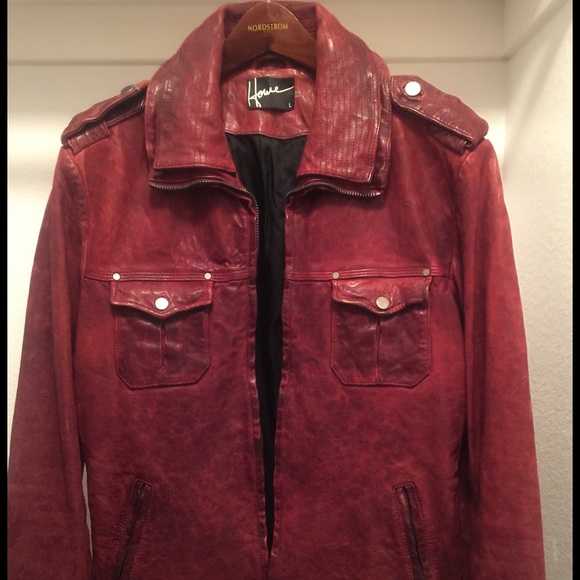 2 HOUR SALE!! MEN'S HAUSE OF HOWE LEATHER JACKET