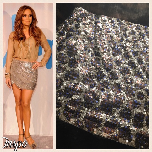 Multicolored Sequin Skirt