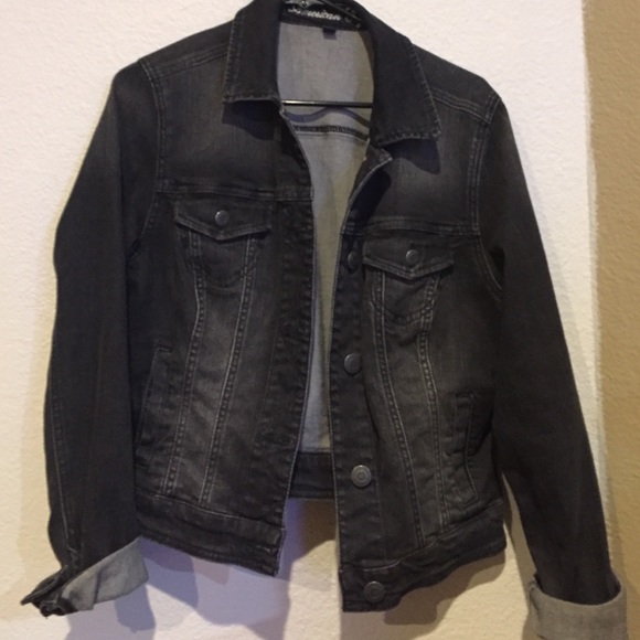 Black denim jacket