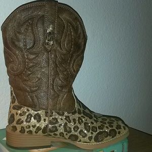 Roper brown gold leopard boots Excellent condition