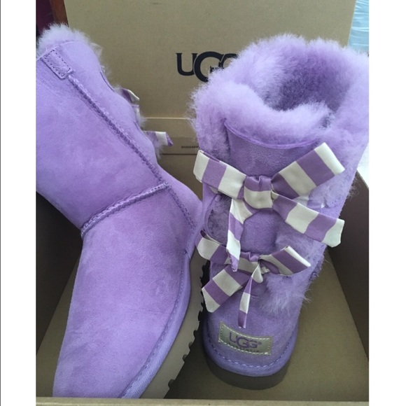❤️🎉HP!🎉UGG w Bailey Bow Stripe (Lavendar) - Picture 4 of 4