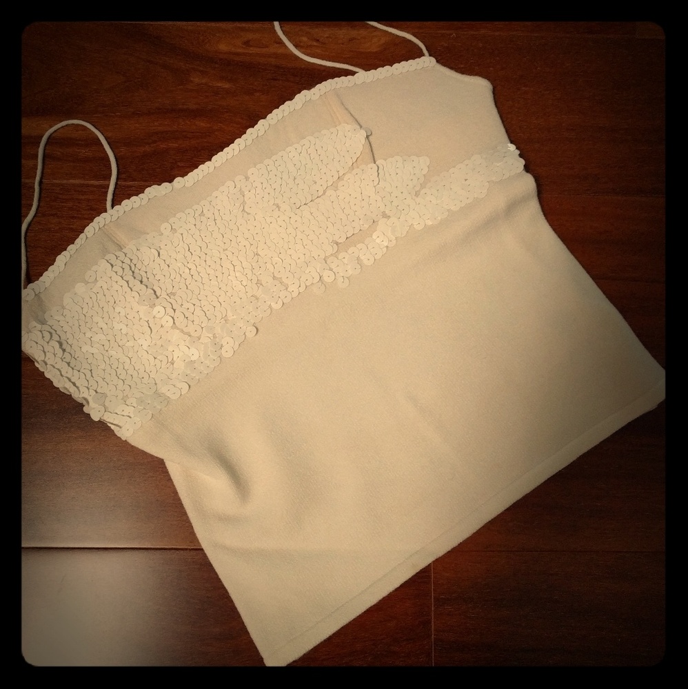 Brazil designer Patachou tank top with sequins M