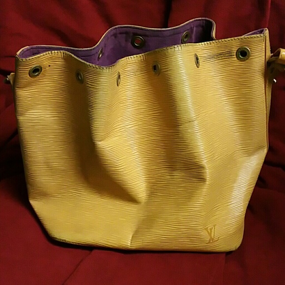 Mustard color bucket bag