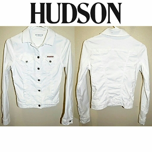 Hudson Jeans Jackets & Blazers - $5 Bin}       Hudson Jeans White Wash Denim Jacket