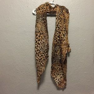 Leopard print scarf