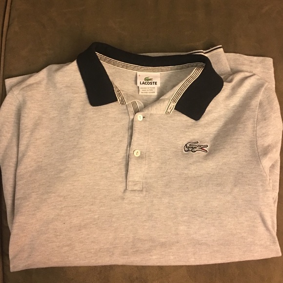 Lacoste Long sleeve Polo size 6