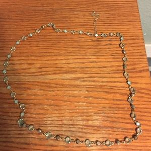 Teal bauble necklace