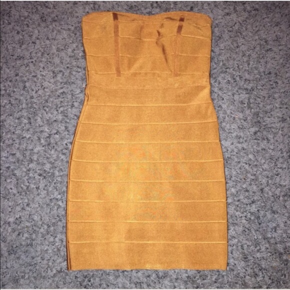 10 MIN SALE!🔥GORGEOUS RUSTY BANDAGE DRESS - Picture 2 of 4