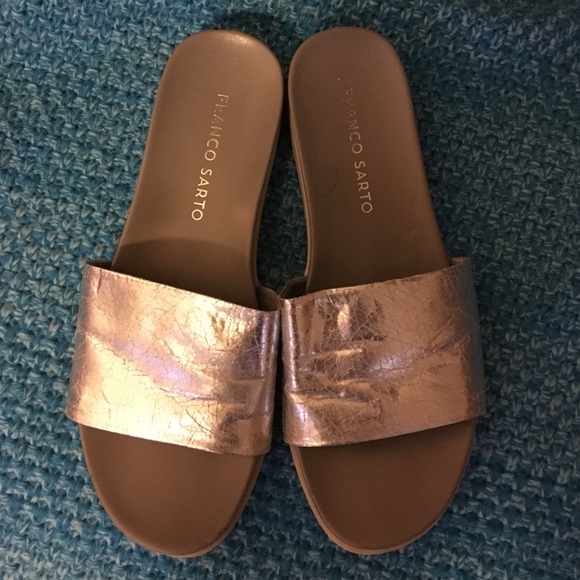 Silver sandals size 5.5