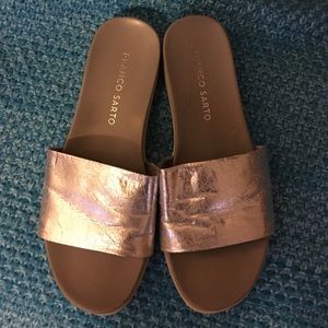 Silver sandals size 5.5