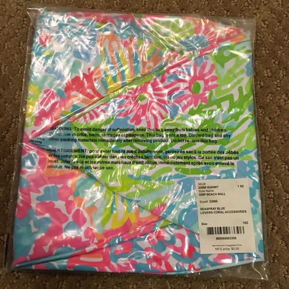 Lilly Pulitzer beach ball