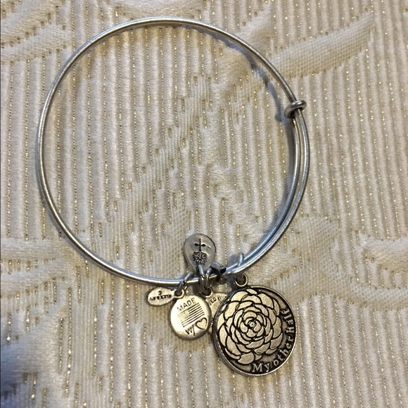 Alex and Ani My Other Half Silver Bracelet