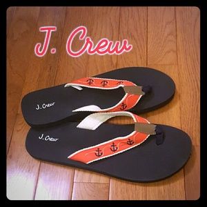 NWOB J. Crew Anchor Flip Flops