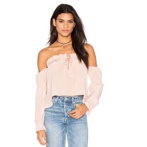 SCF x Revolve Pink Off the Shoulder Nate Top