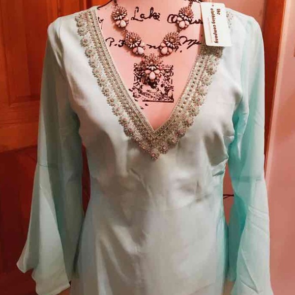 CLEARANCE Mint Embellished Dress - Picture 3 of 3