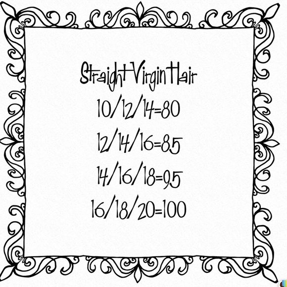 Straight Virgin hair
