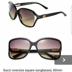 Gucci oversize square authentic sunglasses 60mm