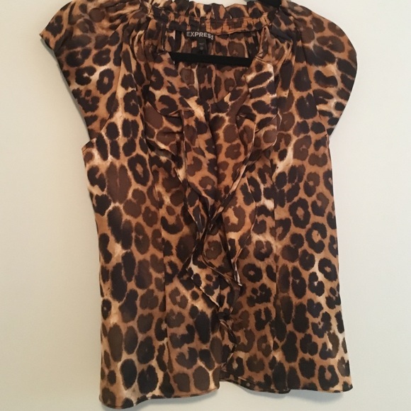 Leopard print blouse. - Picture 1 of 3