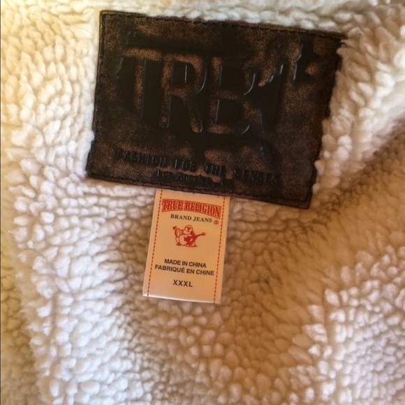 True Religion Winter Jean Jacket With Fur - Picture 2 of 4