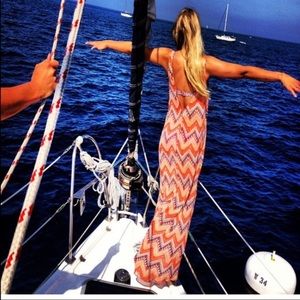 Show Me Your MuMu Orange Tribal Print Maxi