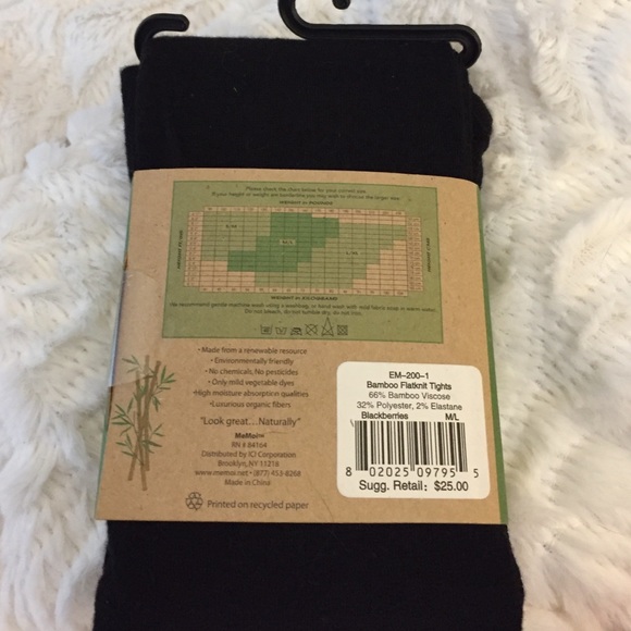 EcoMoi Bamboo Tights NWT - Picture 4 of 4
