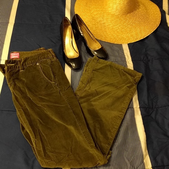 DREW Pants - Army Green Velvet Pants DREW Pants - Army Green Velvet Pants