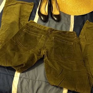 DREW Pants - Army Green Velvet Pants DREW Pants - Army Green Velvet Pants