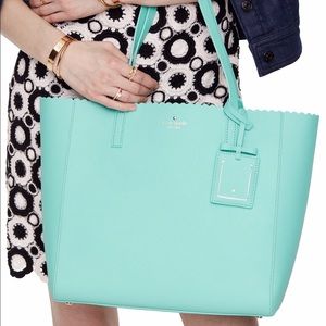 NWT Kate spade cape drive hallie soft mint/Aqua