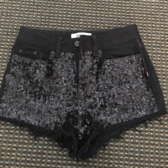 PINK VICTORIA SECRET Sequin High Waist Shorts