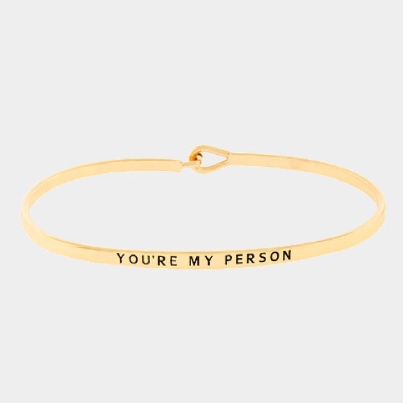 Hannah Beury Jewelry - "You're my person" Bracelet
