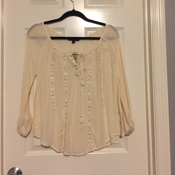 NWT American Eagle Peasant Shirt - Picture 1 of 2